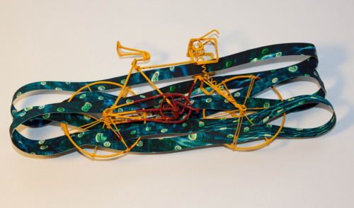 How Tides Work by Gordon FeareyToy Wire Bicycle, acrylic, inkjet printed paper11w x 2d x 4h inches F