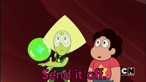 jazzywalrus: Peridot’s First Bubble But like Peridot and Lapis are home now. They’re fin