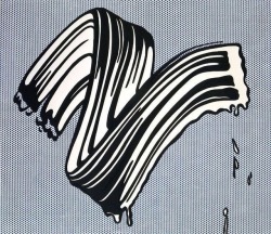 alex-quisite:  Roy Lichtenstein, White Brushstroke