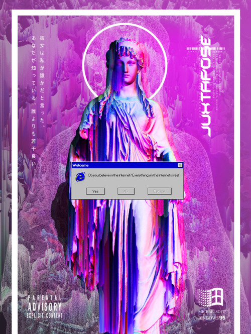 iuxtapoz:Vaporwave Religious