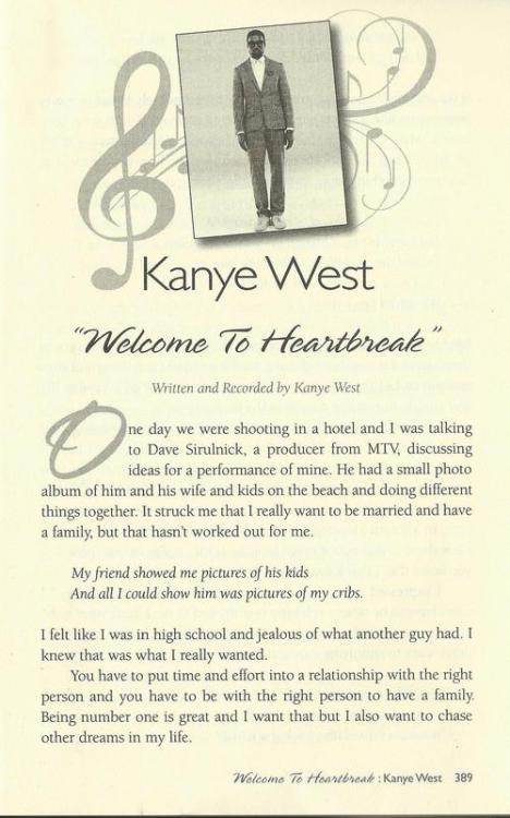 welovekanyewest:  Kanye West on Welcome to Heartbreak