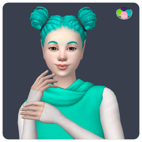 kissalopa: @ravensim’s Zahra Hair in Sorbets Remix Requires: Adult Mesh, Toddler Mesh 76 add-on swa