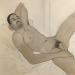 radoccia:Reclining by Joe Radoccia, 18x24 acrylic and pencil on paper