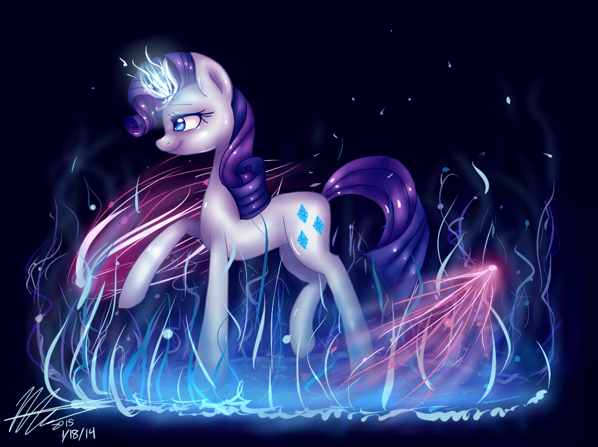 mlpfim-fanart:Rarity by SnowTehKat  Ooo~ :3