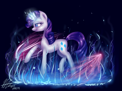 mlpfim-fanart:Rarity by SnowTehKat  Ooo~