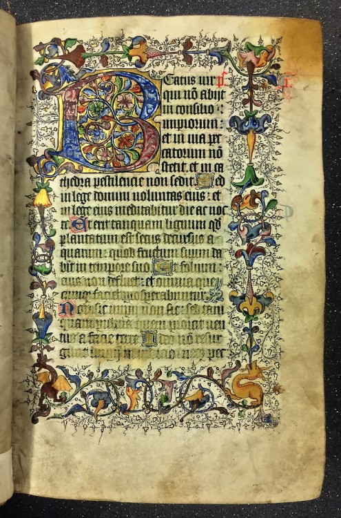 Our Curator Rare Books and Fine Printing received an enquiry about this fifteenth-century Psalter. S