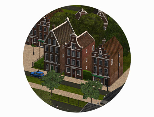 CiM Dutch Houses. Set Of Three.