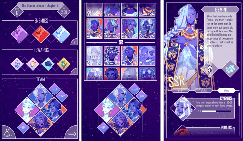 Mock Ups For A Space Themed Gacha Game