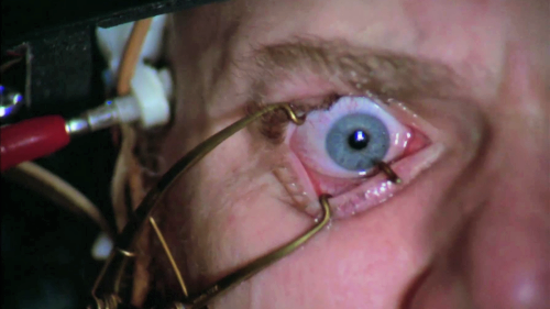 shotsofhorror:  A Clockwork Orange, 1971, dir. Stanley Kubrick. 