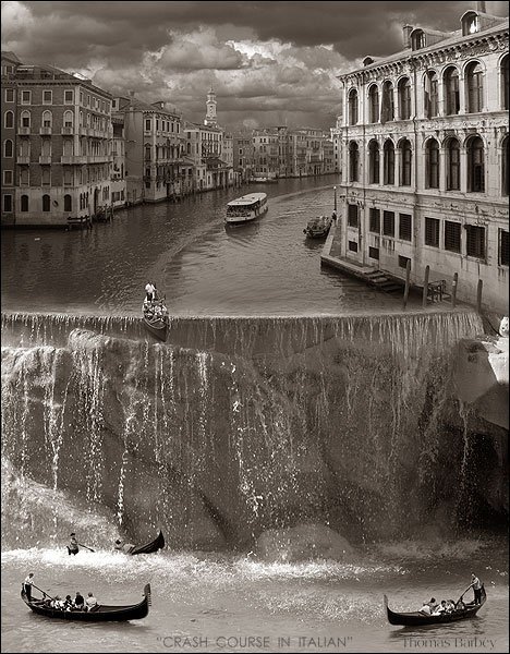 asylum-art: Surreal Photo Manipulations by Thomas Barbéy Photo manipulations have been a mainstay of photography, even before the advent of Photoshop, but with the ubiquitous use of program by everyone and their brother, the world has become flooded