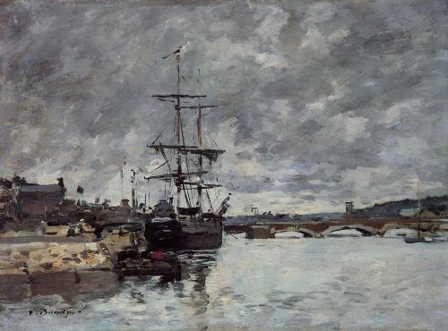 eugene-boudin:  The Bridge over the Toques