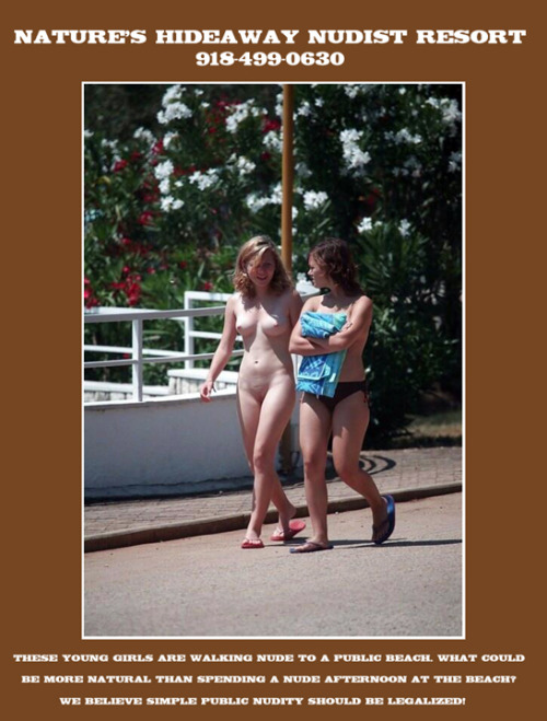 Simple nudity should be legal in America! These girls demonstrate no-shame body freedom…join them!www.natures-hideaway.com