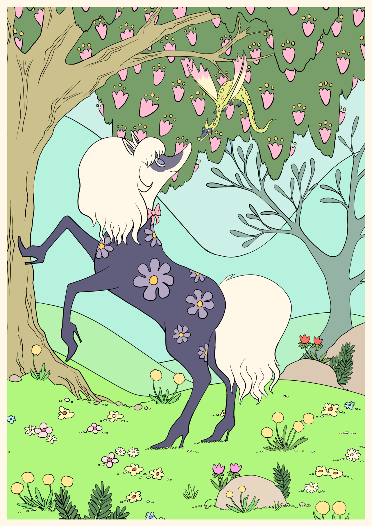 swann-pride: Drew my two favorite creatures from Moominvalley: Lagoona’s horse