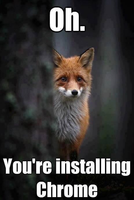 Sad firefox is sad