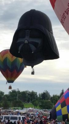 scificity:  The Dark Side was strong at the hot air balloon rally this morning.http://scificity.tumblr.com