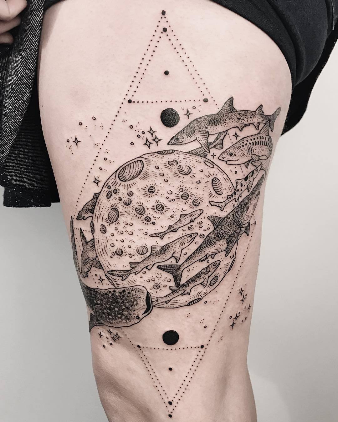 Turtle moon earth design | Turtle tattoo, Sea turtle artwork, Small turtle  tattoo