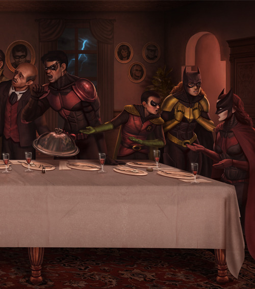 finalfenrirsoldier:  The Last Supper at Wayne Manor ForestImel {X} 