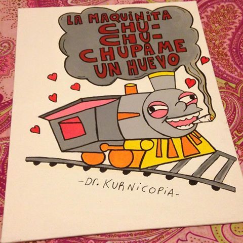 La máquina chu-chu-chu&hellip;  Viñeta por Dr. Kurnicopia, 2016. 