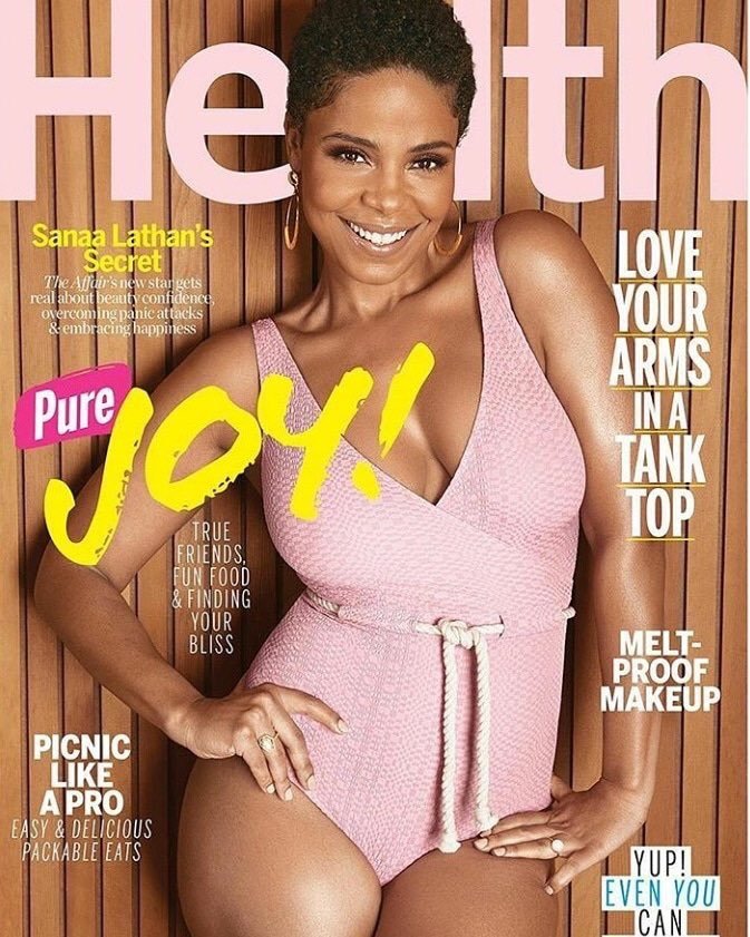 theambassadorposts:  Sanaa Lathan is shining on the June issue of Health Magazine