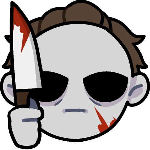 michael myers, my beloved… some michael emotes for all your discord server needs!like or rebl