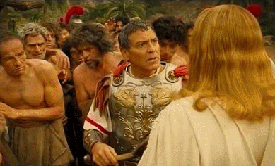 Baird Whitlocksees the face of Jesus.SQUINT! SQUINT AGAINST THE GRANDEUR!Hail, Caesar! 2016  Di