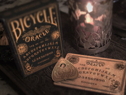 withinonewall:  c86:  Chris Ovdiyenko’s Oracle - Mystifying Playing Cards, inspired by the Spiritualist movement of the late 19th - early 20th centuries For more information, check out his Kickstarter page via Form is Void  Waiting for it’s completion.