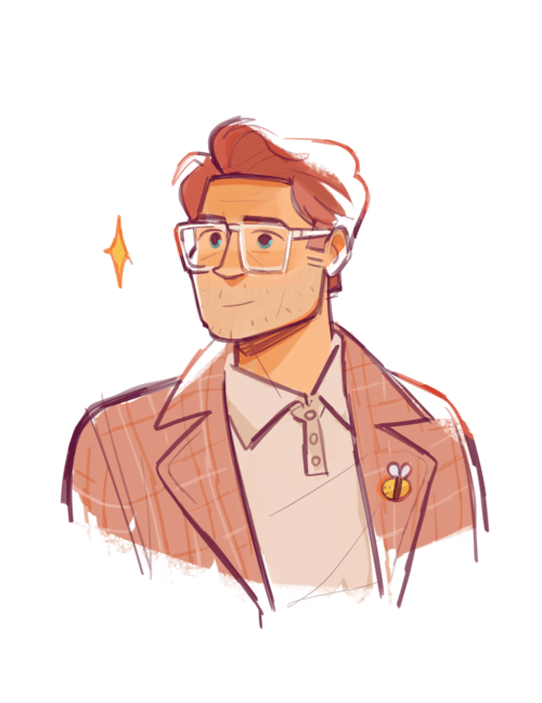 redwing:and this, your living kiss-adjacent fanart, but mostly an excuse to draw professor cas with 