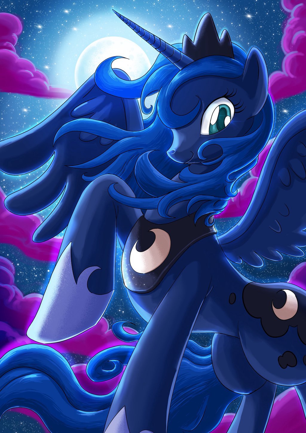 that-luna-blog:  MLP: Princess Luna Color by SemajZ  &lt;3