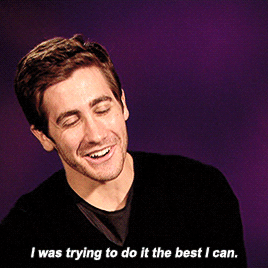 jakesource:In that scene where we kiss, you know, it was down to the second how it was choreographed