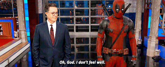 marveladdicts:Deadpool Takes Over Stephen’s Monologue