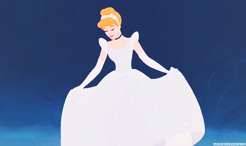 mickeyandcompany:  “Oh, it’s a beautiful dress! Did you ever see such a beautiful dress? And Iook, glass slippers.” 