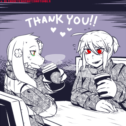 (* Poll winners were Buttercup and Rose, enjoyin some awkward coffee time(* Thank you all for your s