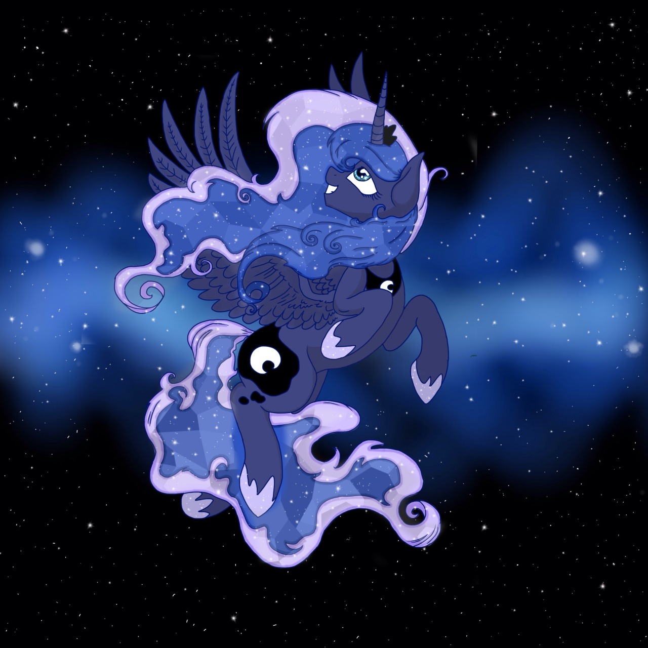 that-luna-blog:  Princess of the Night by iMarieU  &lt;3