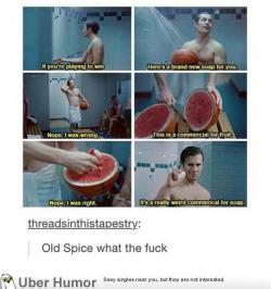 omg-pictures:  Old Spice, what the fuckhttp://omg-pictures.tumblr.com