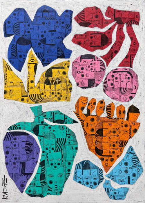 itscolossal:Order and Chaos Converge in Yool Kim’s Emotionally Charged Works