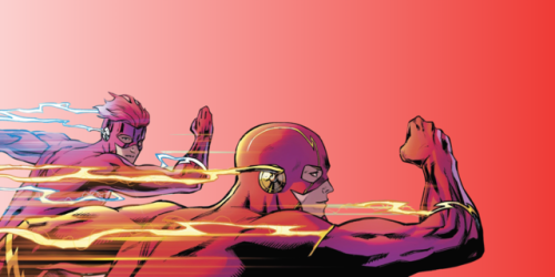 clarkskenting: Barry Allen and Wally West in Teen Titans Annual #1