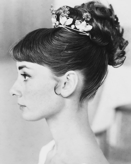 Hair and makeup tests for Audrey Hepburn&rsquo;s character, Natasha, in War and Peace, Rome, Italy, 