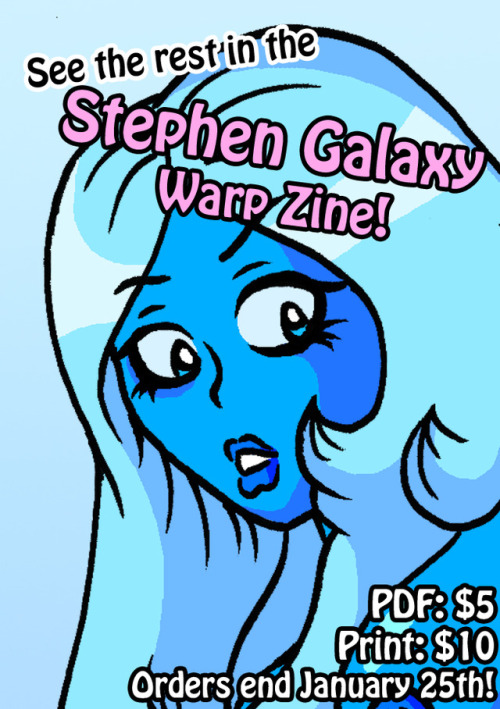 I along with tons of other amazing artists contributed to an NSFW Steven Universe zine! PDFs are ŭ and Physical Print Copies as บ. Head to @stephengalaxywarpzine for more details! Orders end January 25th.