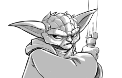 Yoda quick sketch by DerekLaufman 