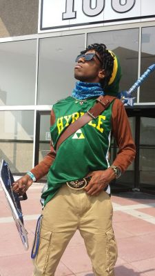 eclipticafusion:  cam3leon:  Yours truly as Hood Link, the Hero of Trill. My first Otakon and first cosplay…and it was EPIC.  New zelda game looks hellah epic!  I really want to see an entire realized Zelda universe like this. Mostly, I want to see