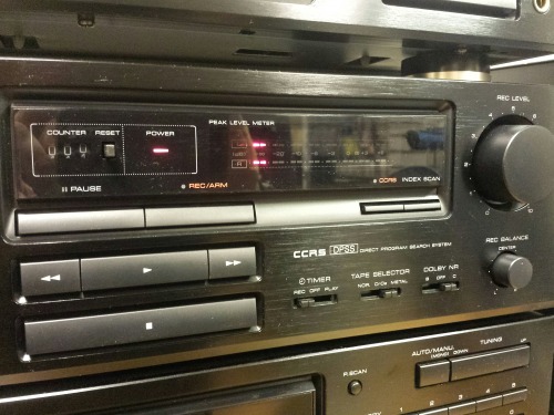 Kenwood Stereo Tower, 1990. Kenwood DP-1020 Compact Disc Player - Kenwood KX-2020 Stereo Cassette De