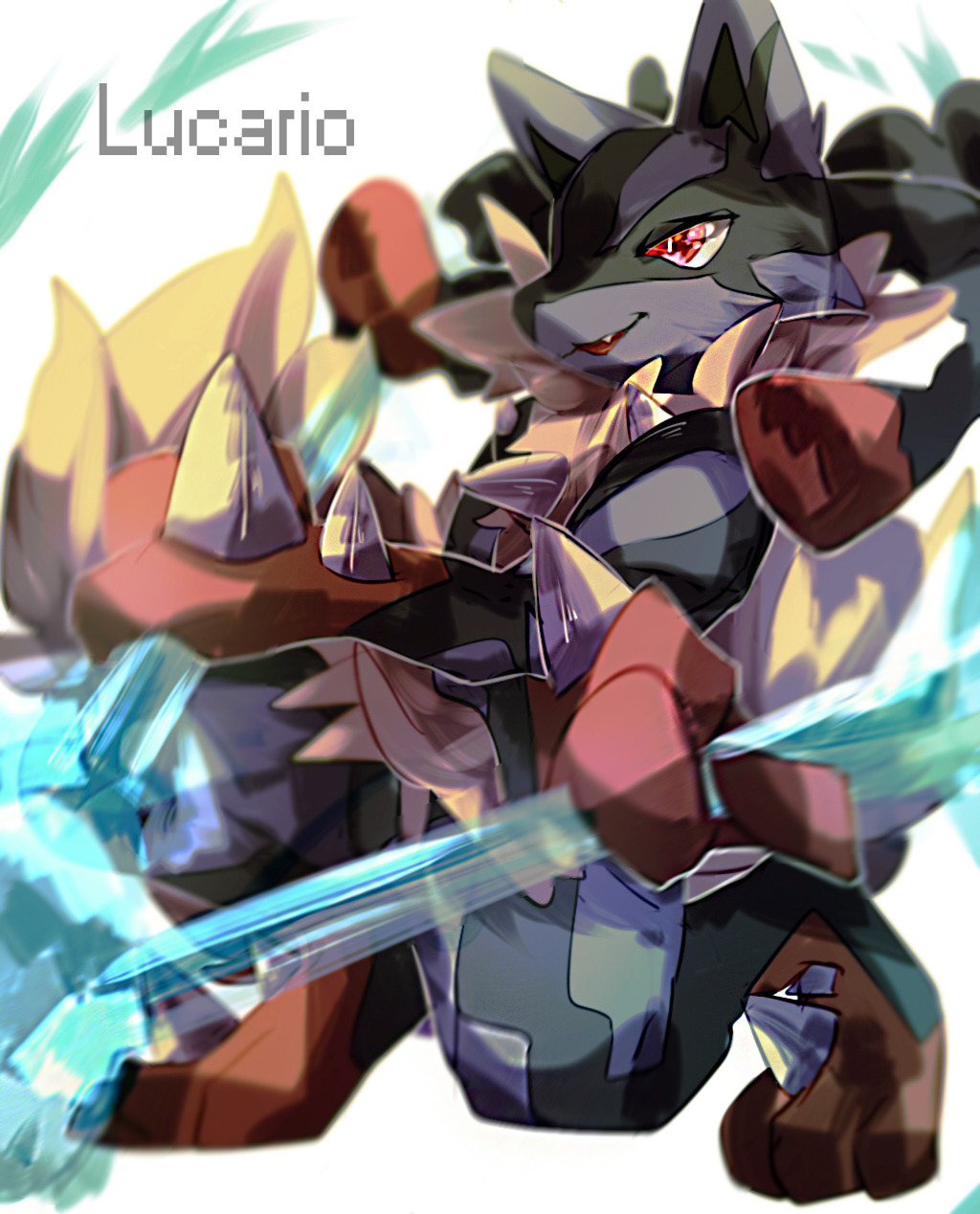 mega lucario human