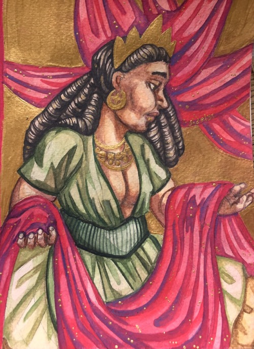 Medea/Clytemnestra diptych! I haven&rsquo;t used watercolours in ages - you can find a better vi