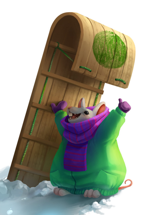 Heres Some Work Stuff I Did For Our Winter Event, As You Might Be Able To Guess It Was Toboggan Themed.