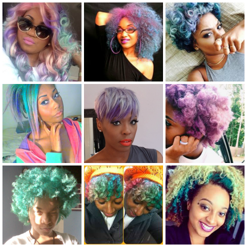 africanaquarian:  youngblackandvegan:  faith-food-fashion:  because we needed one too ~ **i take no credit for the pics. i just felt like somebody needed to praise these beautiful bright natural hair persons**  black women are so beautiful and creative