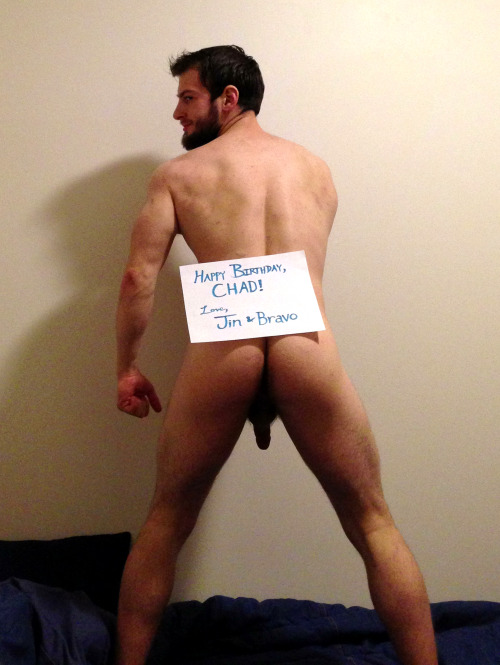 edu-dudu:  bravodelta9:  Today was Chad Hunter’s birthday and my friend Jin wanted to give me to him as a gift. This was the next best thing.  gay pornstar Bravo Delta! ♥