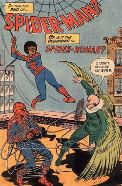 dances-and-dread:  superheroesincolor: Spidey Super Stories #11 - Spider-Woman? (1975) Spider-Woman (Valerie the Librarian) Story: Jean Thomas, art: Win Mortimer     [ Follow SuperheroesInColor on facebook / instagram / twitter / tumblr ]       This