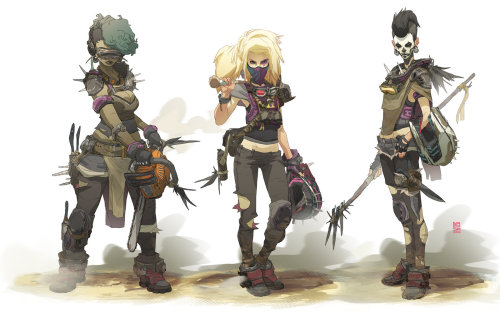 o-blivia:Girls from the Wasteland by Brosa