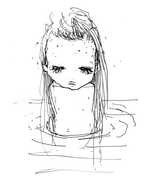 erithemermaid:  a bathing girl