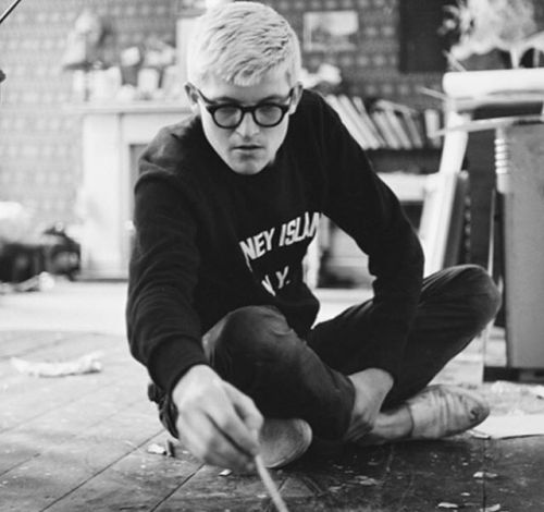 David Hockney (b. July 9, 1937), London, United Kingdom, 1963. Photo by Tony Evans. David Hockney, w